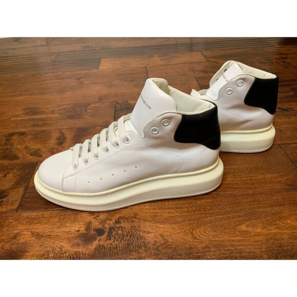 Alexander McQueen White Leather Oversized Platform High Top Sneaker Size 11 | 45 - Picture 5 of 9